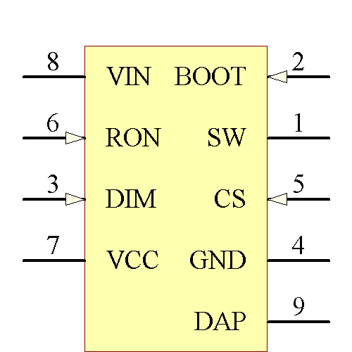 LM3402HVMR/NOPB Symbol - Texas Instruments
