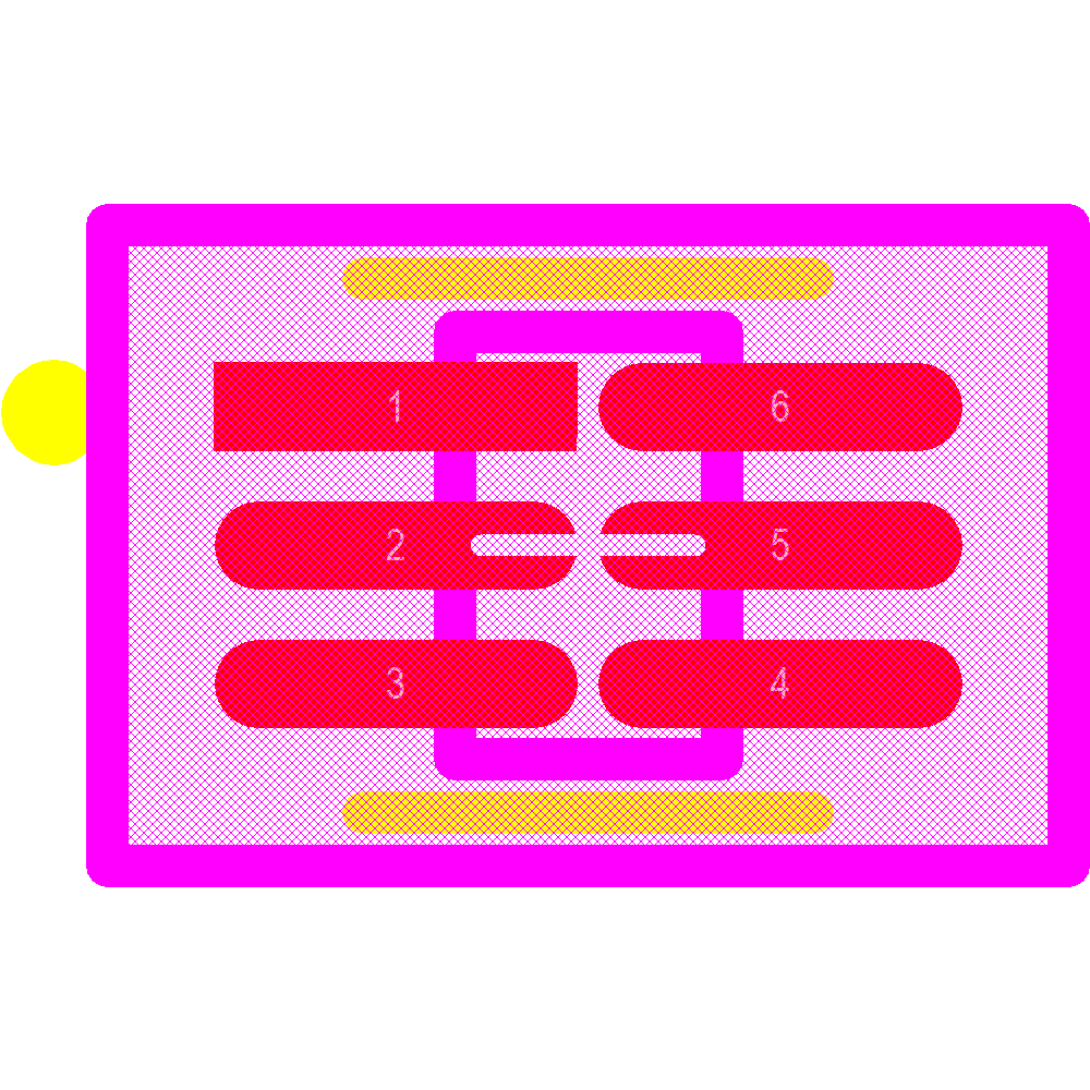 ESDA6V1-5W6 Footprint - STMicroelectronics