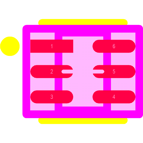 ESDA6V1-5W6 Footprint - STMicroelectronics
