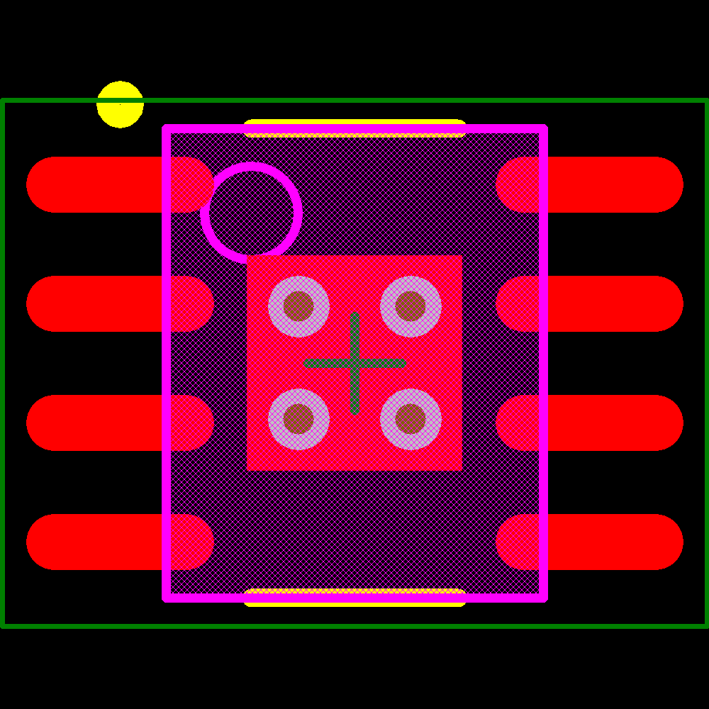 LM3414HVMRX/NOPB Footprint - Texas Instruments