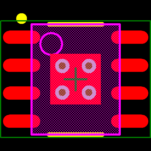 LM3414HVMRX/NOPB Footprint - Texas Instruments