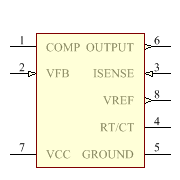 UC1844J883B Symbol - Texas Instruments