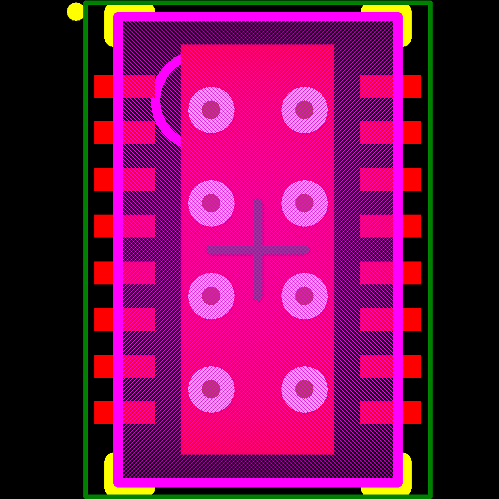 LTC3417AIDHC-1#PBF Footprint - Analog Devices