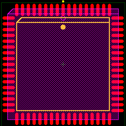 PIC16LC924-04/L Footprint - Microchip