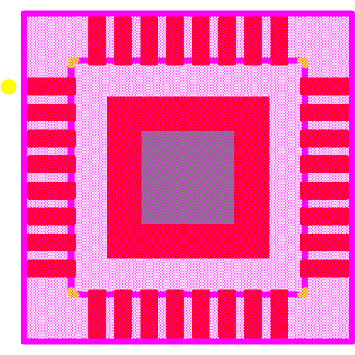 LP8860AQVFPRQ1 Footprint - Texas Instruments