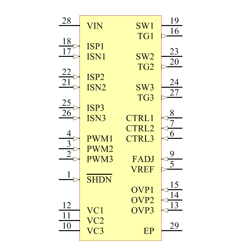 LT3492EFE#TRPBF Symbol - Analog Devices