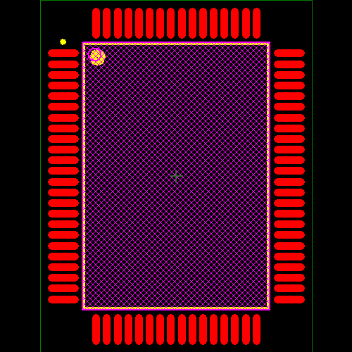 Z16F2811FI20AG Footprint - Zilog