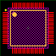 PIC18F65K90-E/PT Footprint - Microchip