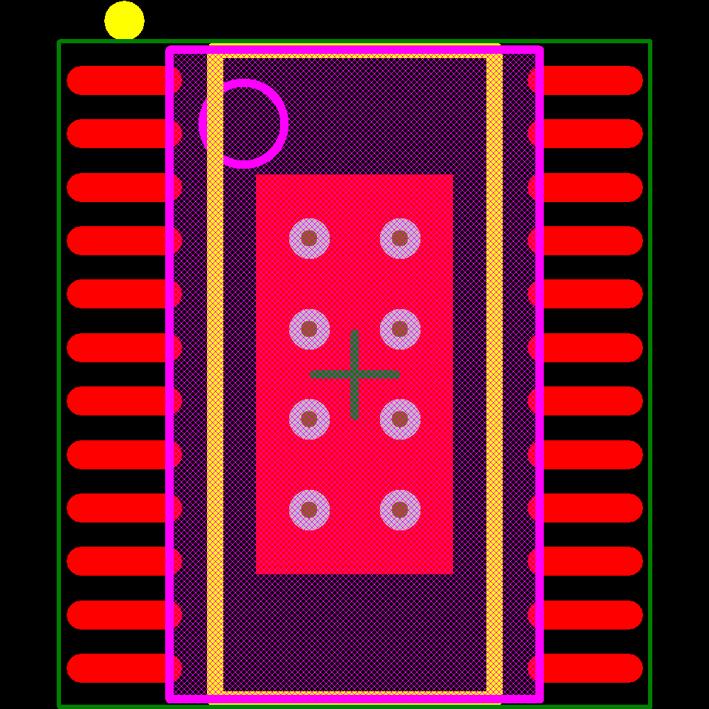 TLC5926IPWPR Footprint - Texas Instruments