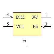 LM3410XMF/NOPB Symbol - Texas Instruments