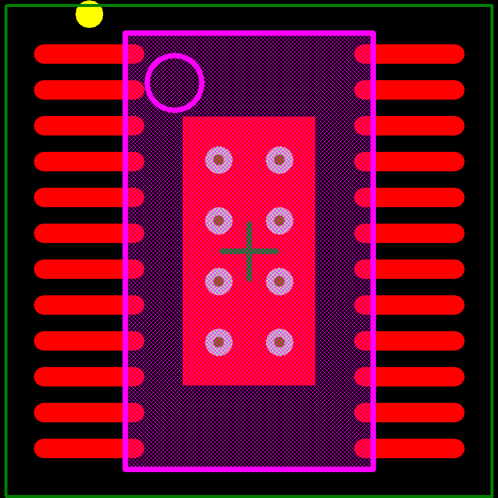 TLC5927IPWPR Footprint - Texas Instruments