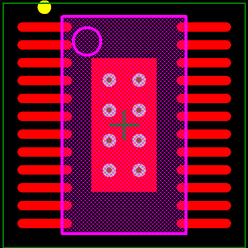 TLC5927IPWPR Footprint - Texas Instruments
