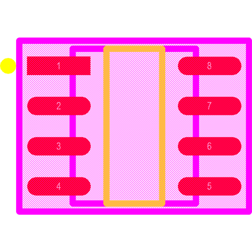 AT24C16C-SSHM-B Footprint - Microchip