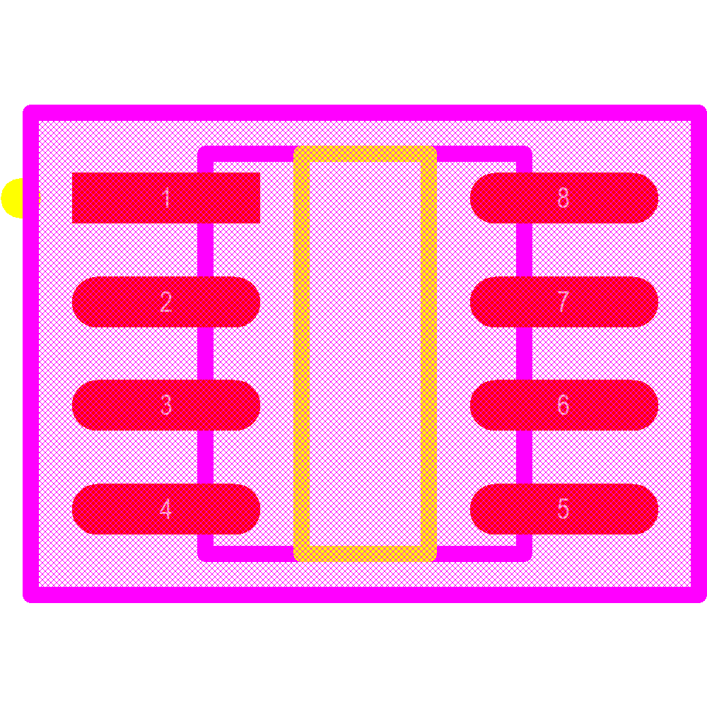 AT24C16C-SSHM-B Footprint - Microchip