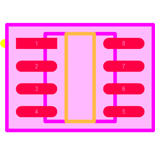 AT24C16C-SSHM-B Footprint - Microchip