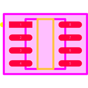 AT24C16C-SSHM-B Footprint - Microchip