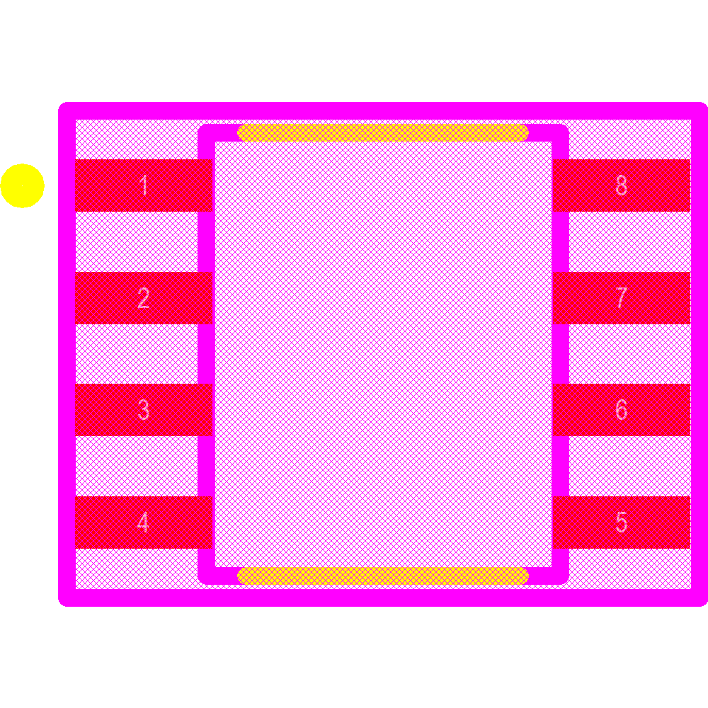 AT24C16C-SSHM-B Footprint - Microchip