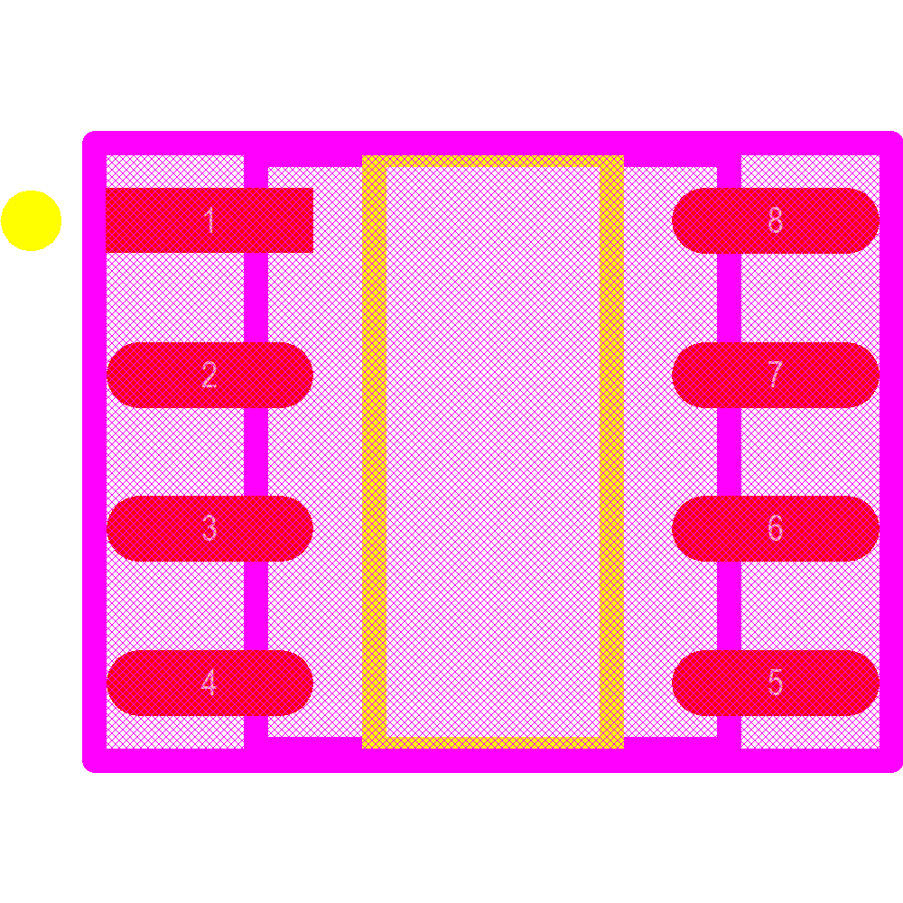 AT24C16C-SSHM-B Footprint - Microchip