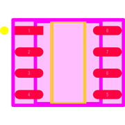 AT24C16C-SSHM-B Footprint - Microchip