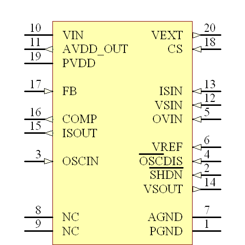 MCP1631HV-330E/SS Symbol - Microchip
