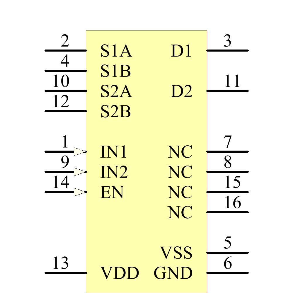 ADG1636BRUZ Symbol - Analog Devices
