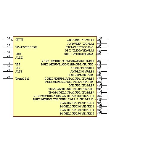 DSPIC33FJ32MC202T-E/MM Symbol - Microchip