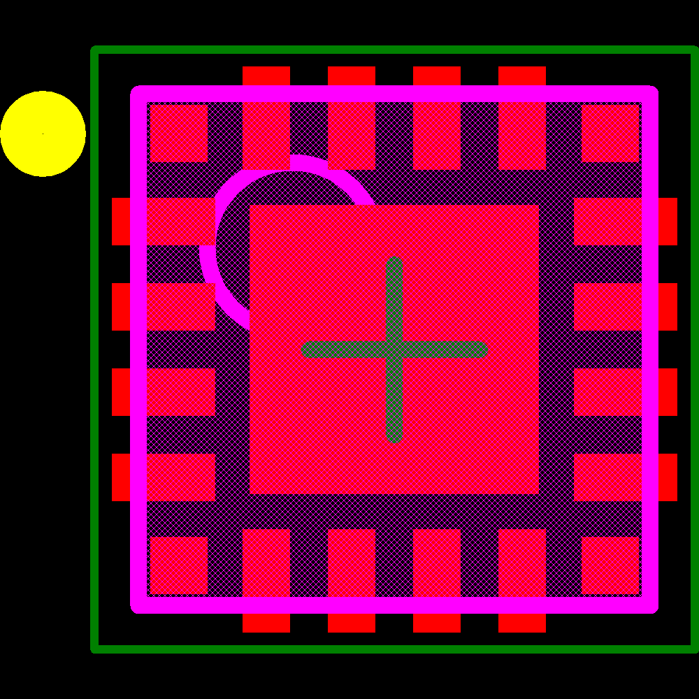 SI4704-D60-GM Footprint - Silicon Lab