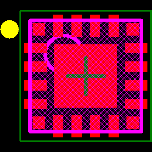SI4704-D60-GM Footprint - Silicon Lab