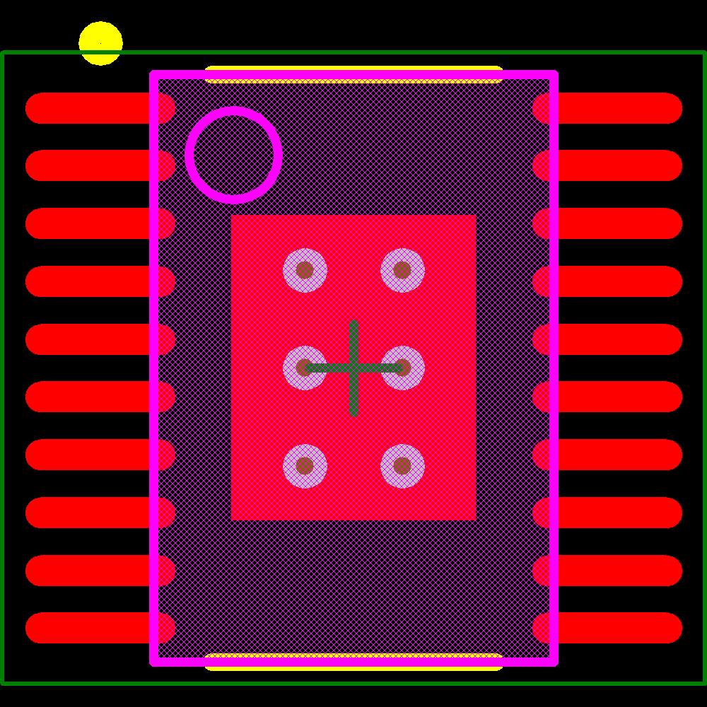 TLC59711PWP Footprint - Texas Instruments