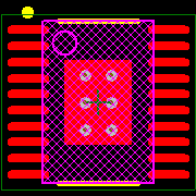 TLC59711PWP Footprint - Texas Instruments