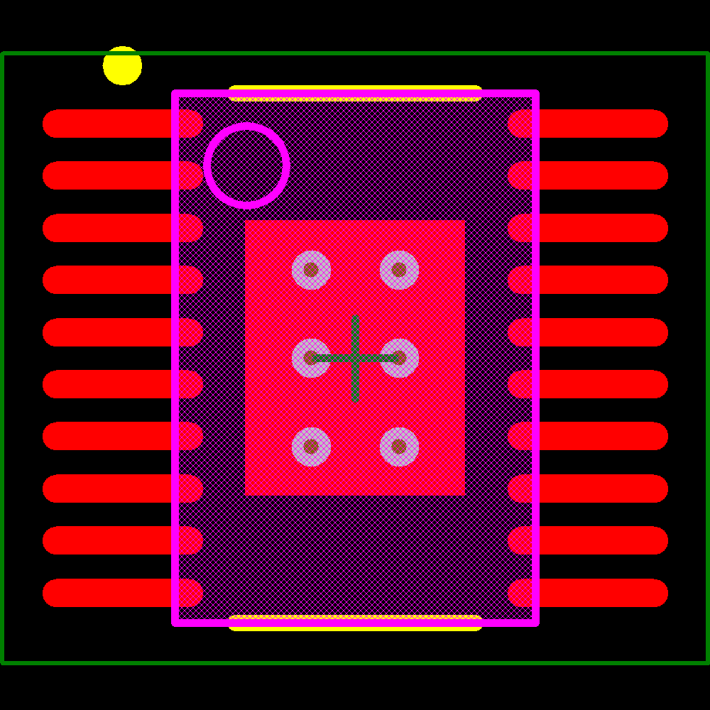 TLC59711PWP Footprint - Texas Instruments
