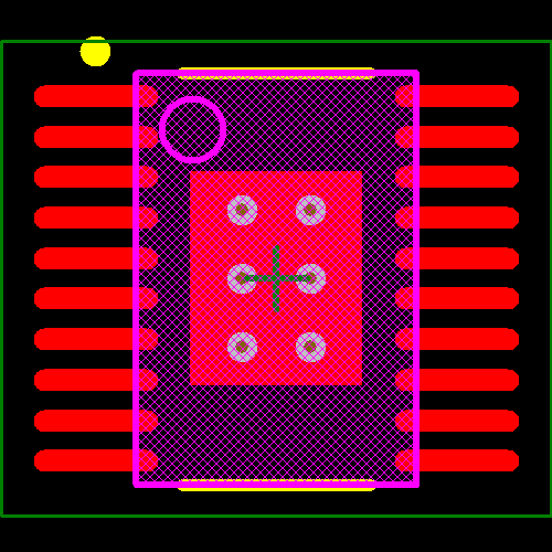 TLC59711PWP Footprint - Texas Instruments