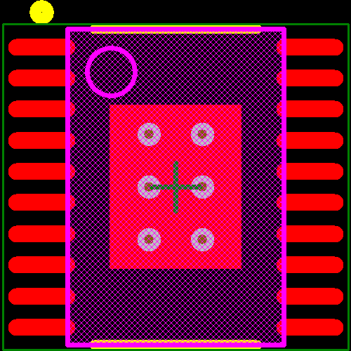 TLC59711PWP Footprint - Texas Instruments