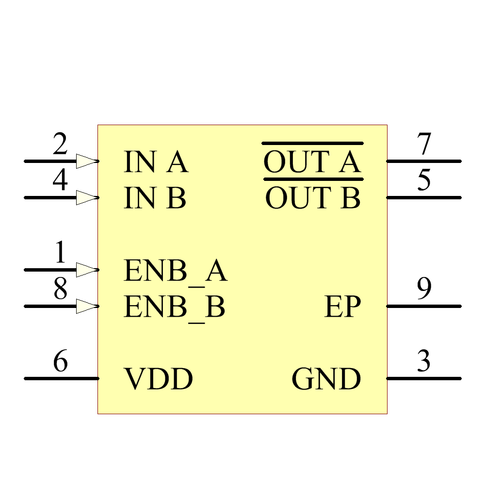 MCP14E9T-E/MF Symbol - Microchip