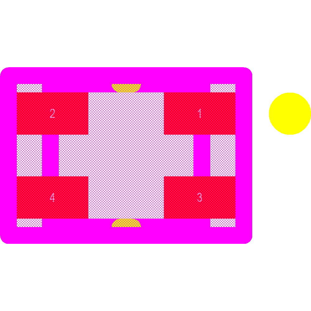 APTB1615SURKCGKC-F01 Footprint - Kingbright
