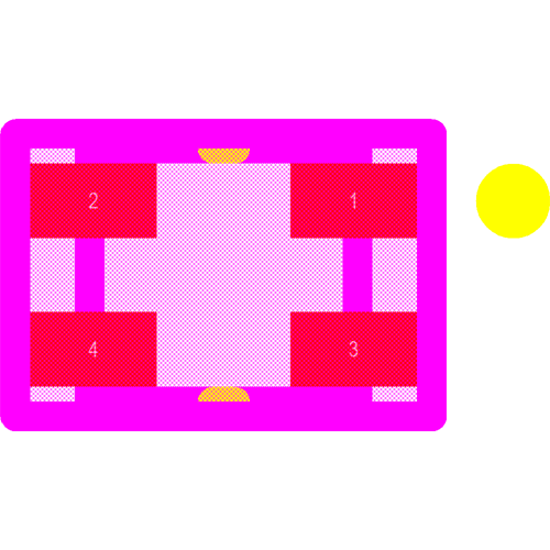APTB1615SURKCGKC-F01 Footprint - Kingbright