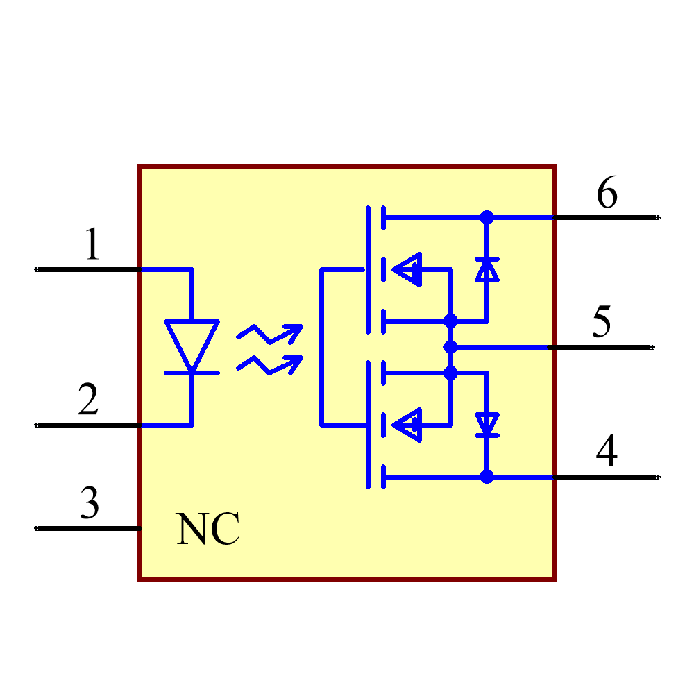 G3VM-61E1 Symbol - Omron