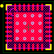 PIC16F726T-I/ML Footprint - Microchip