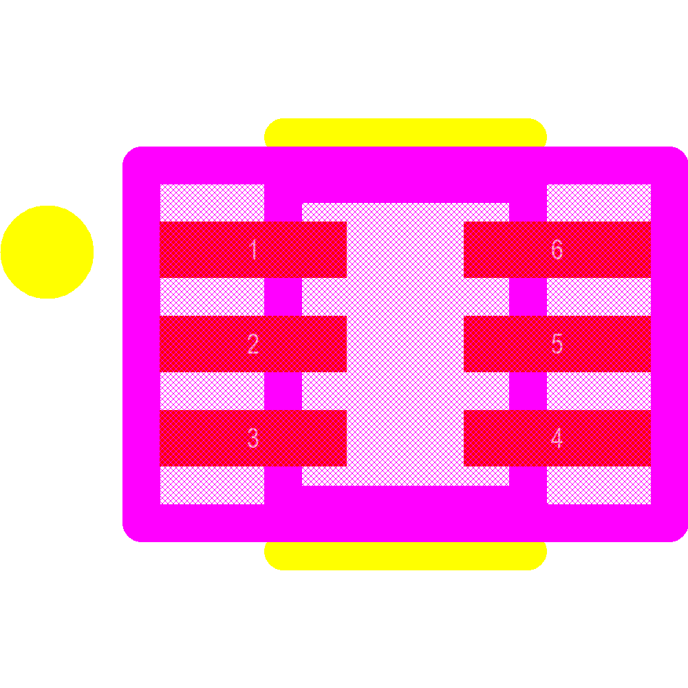 USBLC6-2P6 Footprint - STMicroelectronics