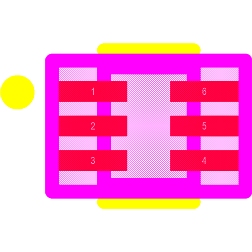 USBLC6-2P6 Footprint - STMicroelectronics