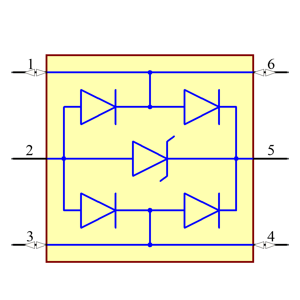USBLC6-2P6 Symbol - STMicroelectronics