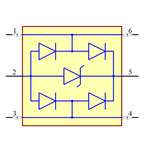 USBLC6-2P6 Symbol - STMicroelectronics