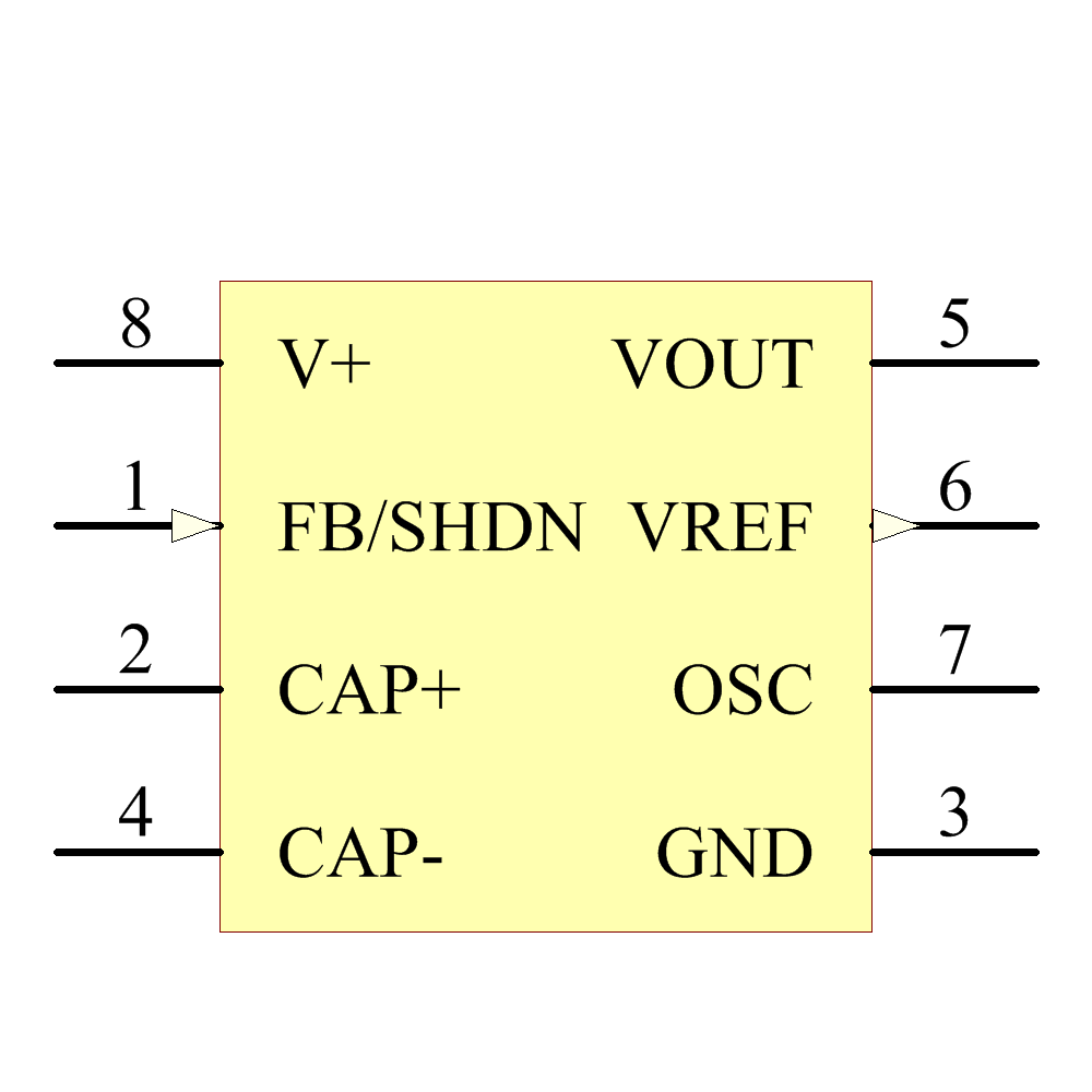 LT1054CN8 Symbol - Analog Devices / Linear Technology