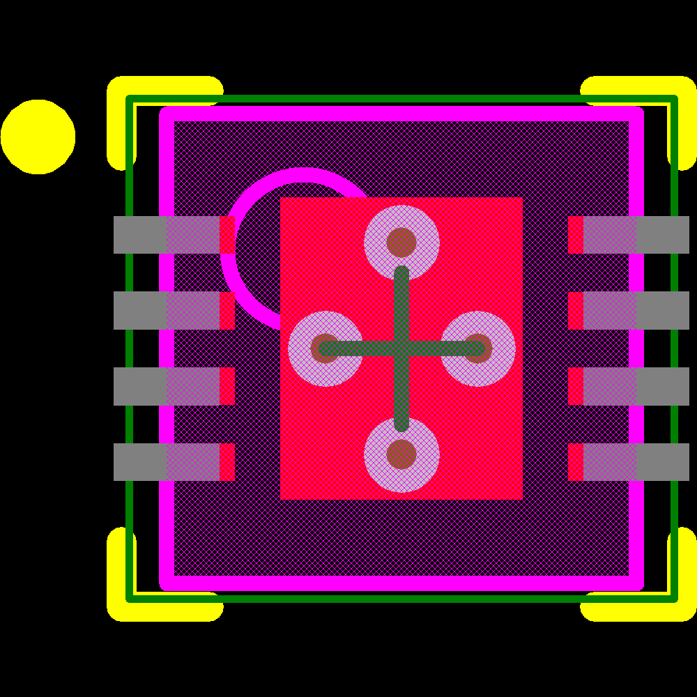 LM3414HVSDX/NOPB Footprint - Texas Instruments