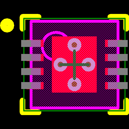 LM3414HVSDX/NOPB Footprint - Texas Instruments