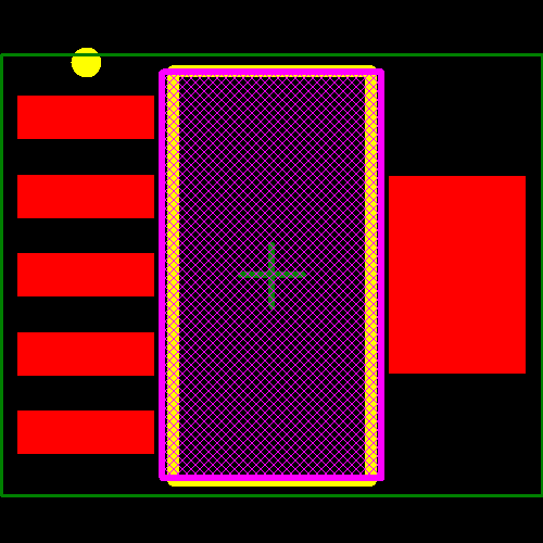 MCP1824T-2502E/DC Footprint - Microchip