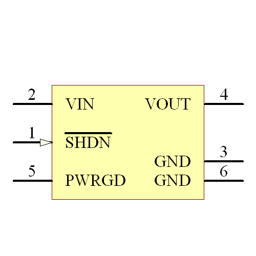MCP1824T-2502E/DC Symbol - Microchip