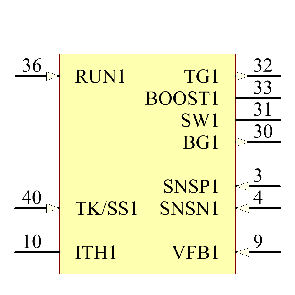 LTC3853IUJ#PBF Symbol - Analog Devices