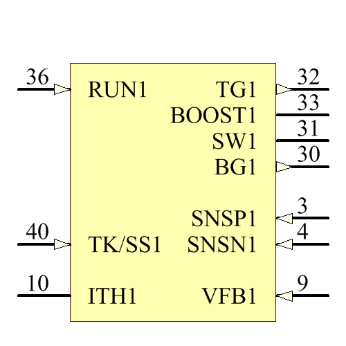 LTC3853IUJ#PBF Symbol - Analog Devices