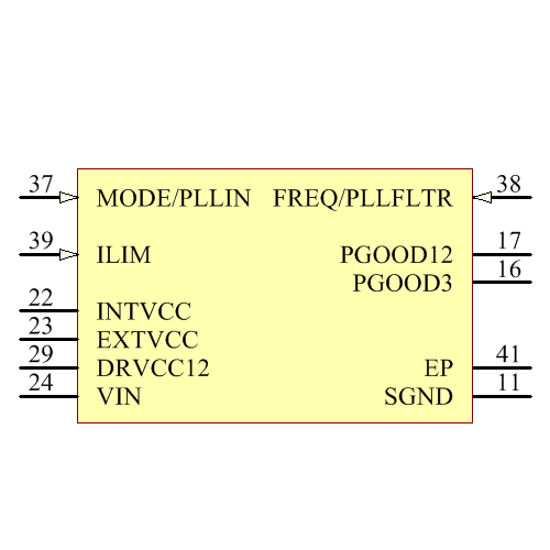 LTC3853IUJ#PBF Symbol - Analog Devices